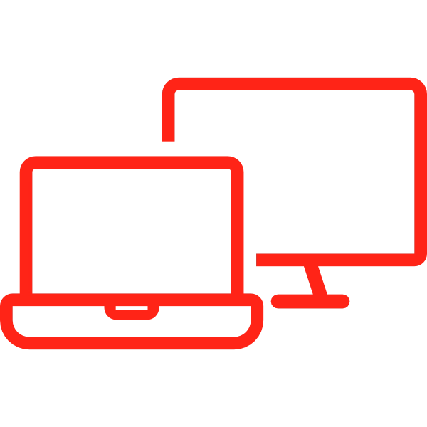 Icono de equipamiento de cómputo empresarial
